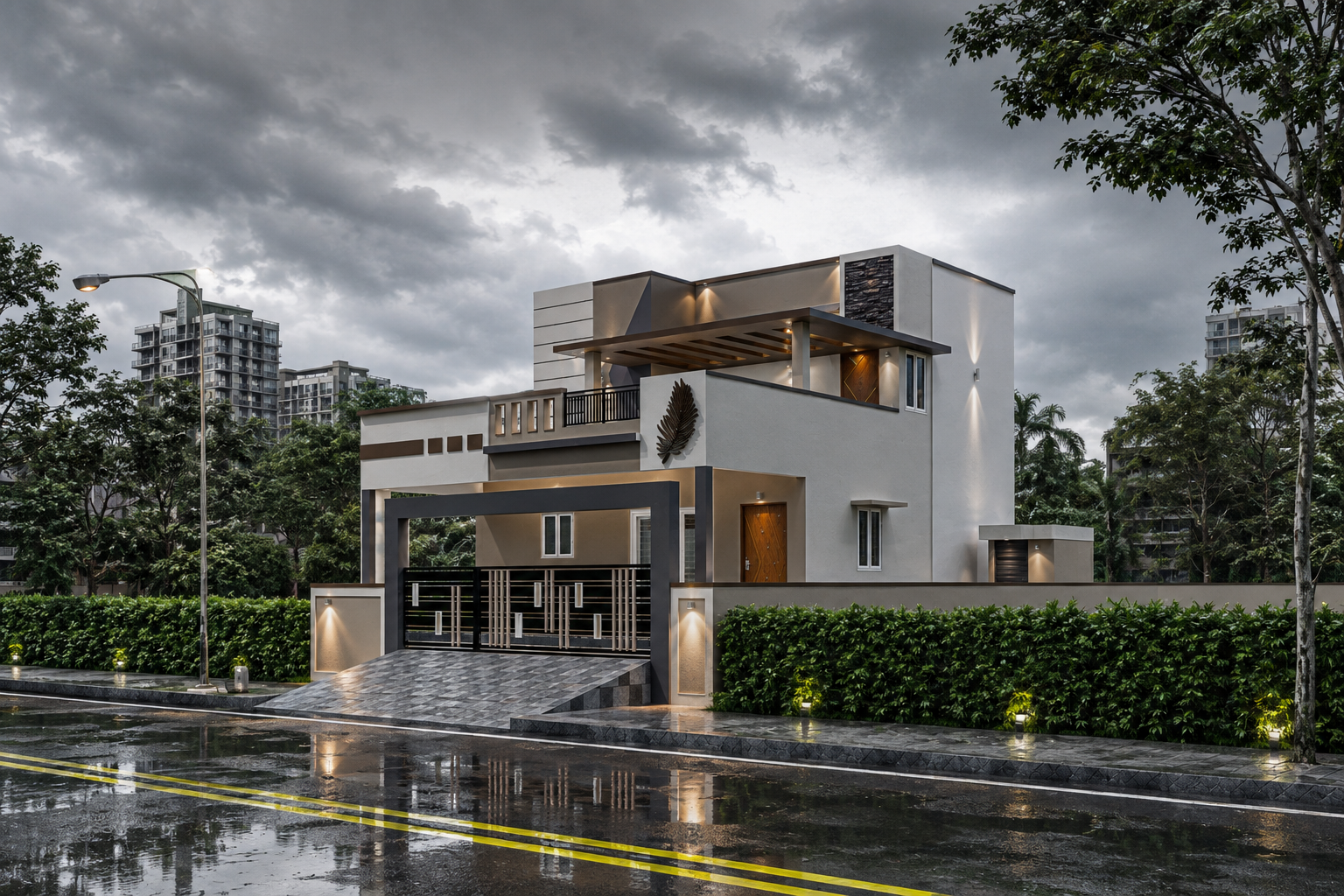 Front Facade Elevation View
